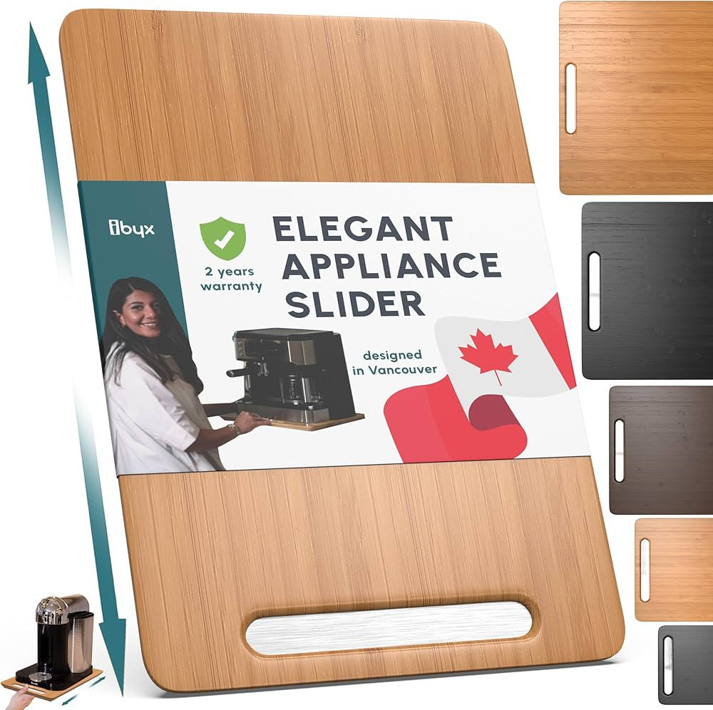 Ibyx Elegant Sliding Tray for Your Coffee Maker & Heavy Kitchen Appliances - Sturdy, Slides Easil... | Amazon (US)