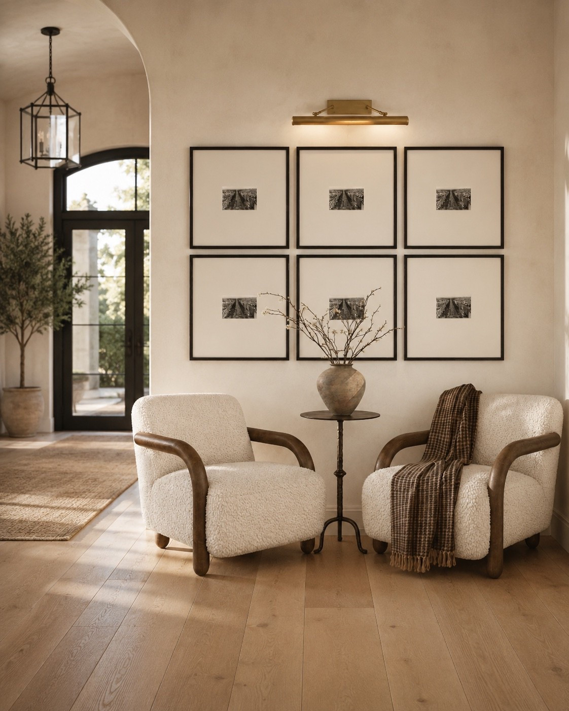 Nothing I love more than a cozy sitting spot! This is the perfect corner for a hallway living room to display personal moments while also providing a cozy spot to sit and relax. All Wayfair!

#LTKHome