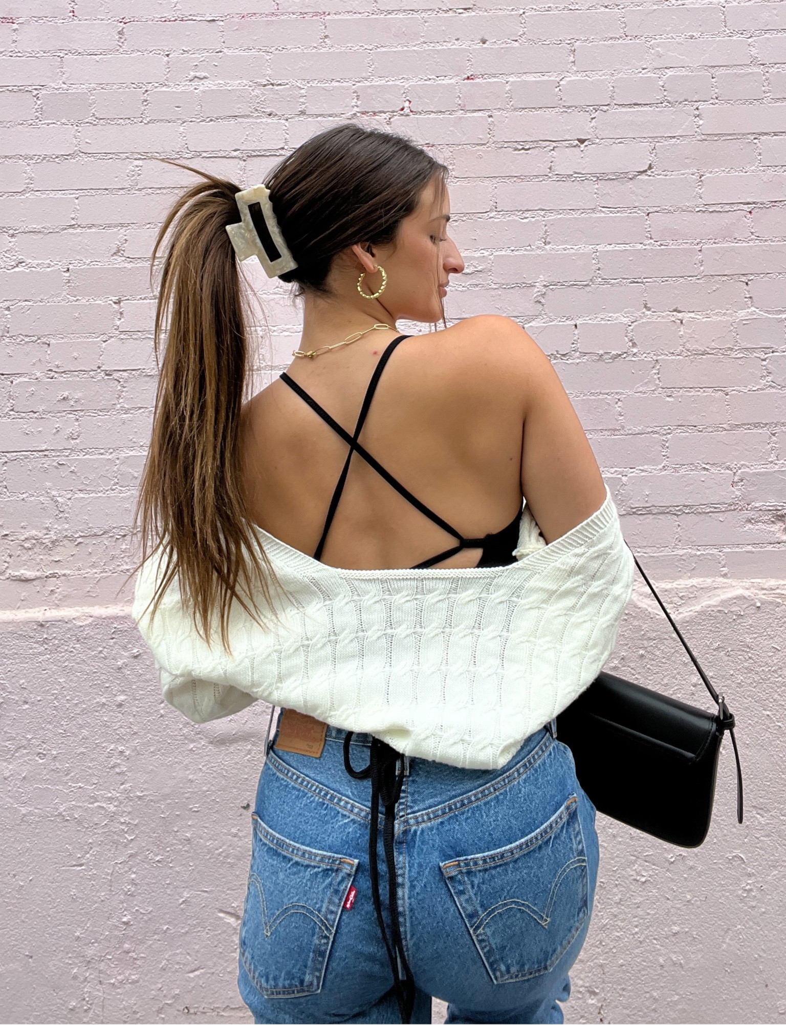 fav backless romper paired w the cutest levi’s 🥹🌸