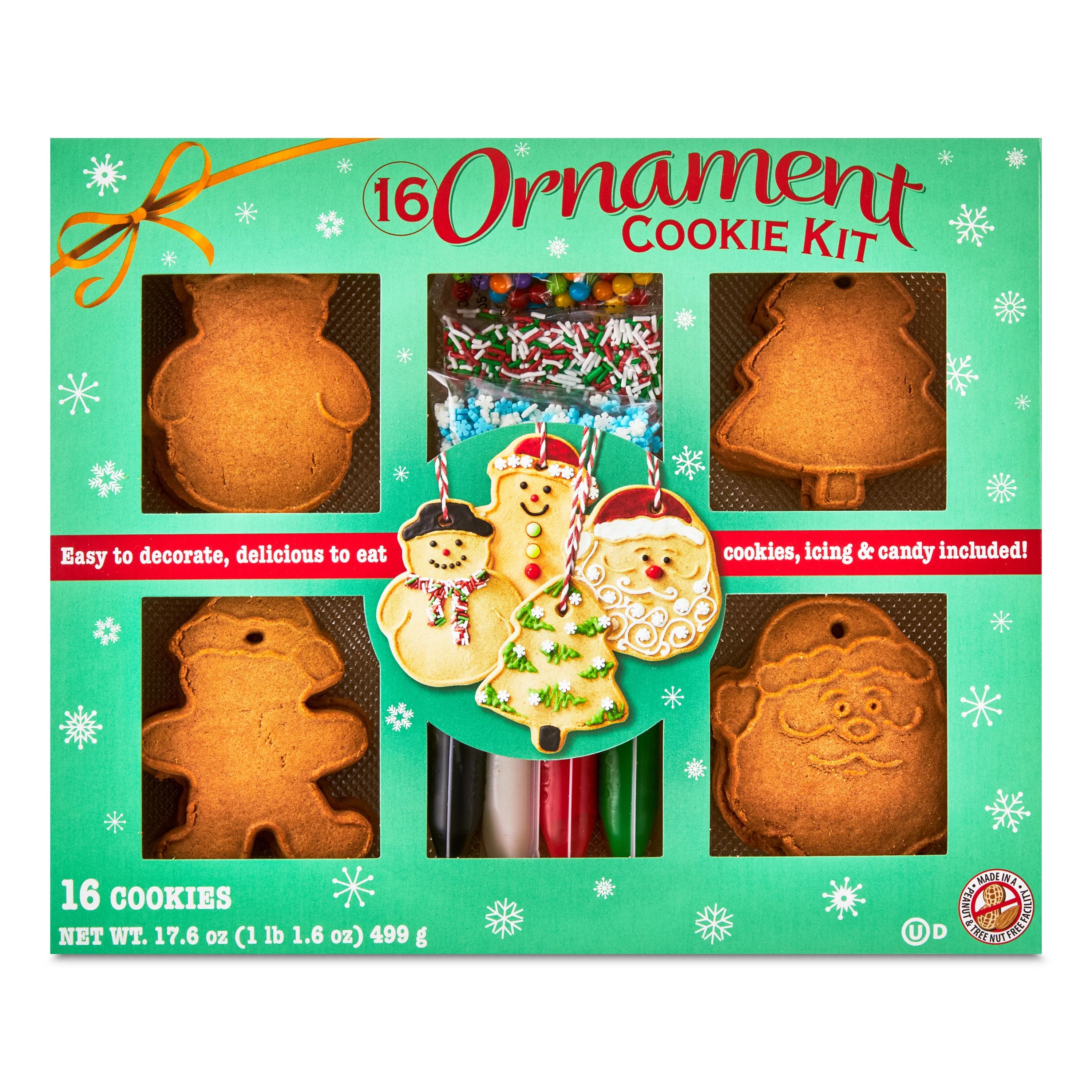 Freshness Guaranteed Gingerbread Ornament Cookie Kit, 17.6 oz, 16 Count | Walmart (US)