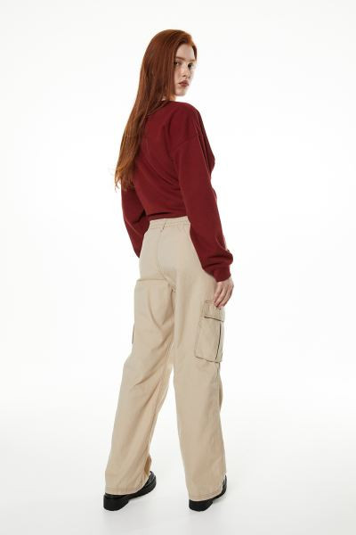 Canvas cargo trousers | H&M (UK, MY, IN, SG, PH, TW, HK)