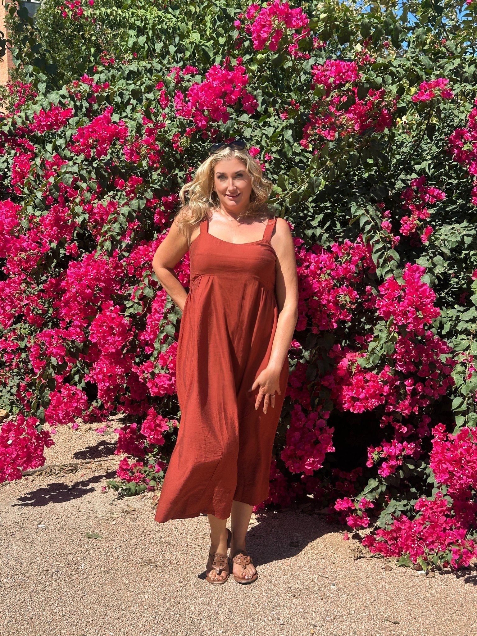 Fall in South Texas is still pretty warm, so I always love dresses in bold fall colors that I can layer with jackets and sweaters! #falldress #fallcolors  

#LTKStyleTip #LTKOver40 #LTKMidsize