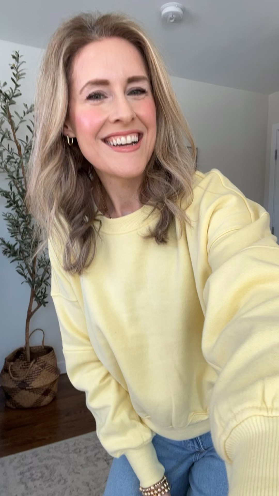 Restocked Walmart sweatshirt, $16.50, I went up one size to a medium. Really love this one. #walmartfinds 

#LTKmomlife