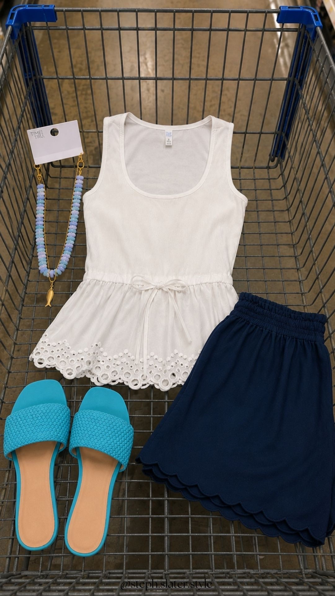 The perfect summer outfit from Walmart. Obsessed with these turquoise sandals.

#LTKootd #LTKSeasonal #LTKOver40