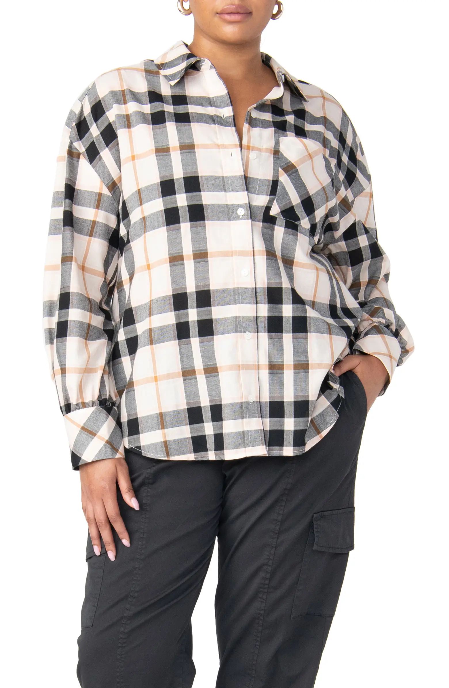 Plaid Tunic ShirtSANCTUARY | Nordstrom