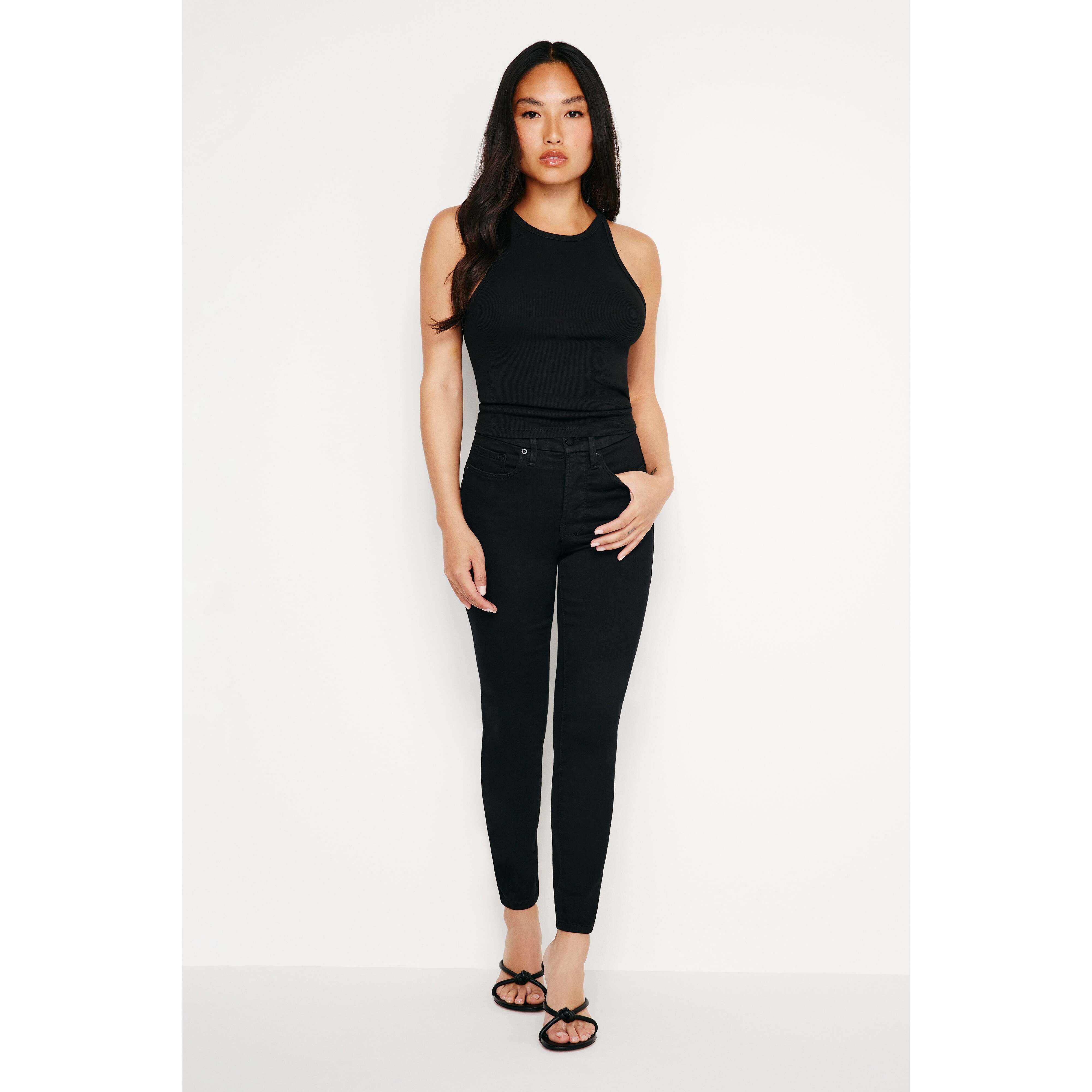 Women's Good Petite Skinny Jeans | Black, Size 16 Plus | Good American by KhloÃ© Kardashian | Good American