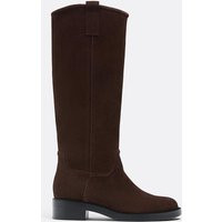 Bottes plates hípicas piel - Cuir femme | Stradivarius France | Stradivarius (FR)