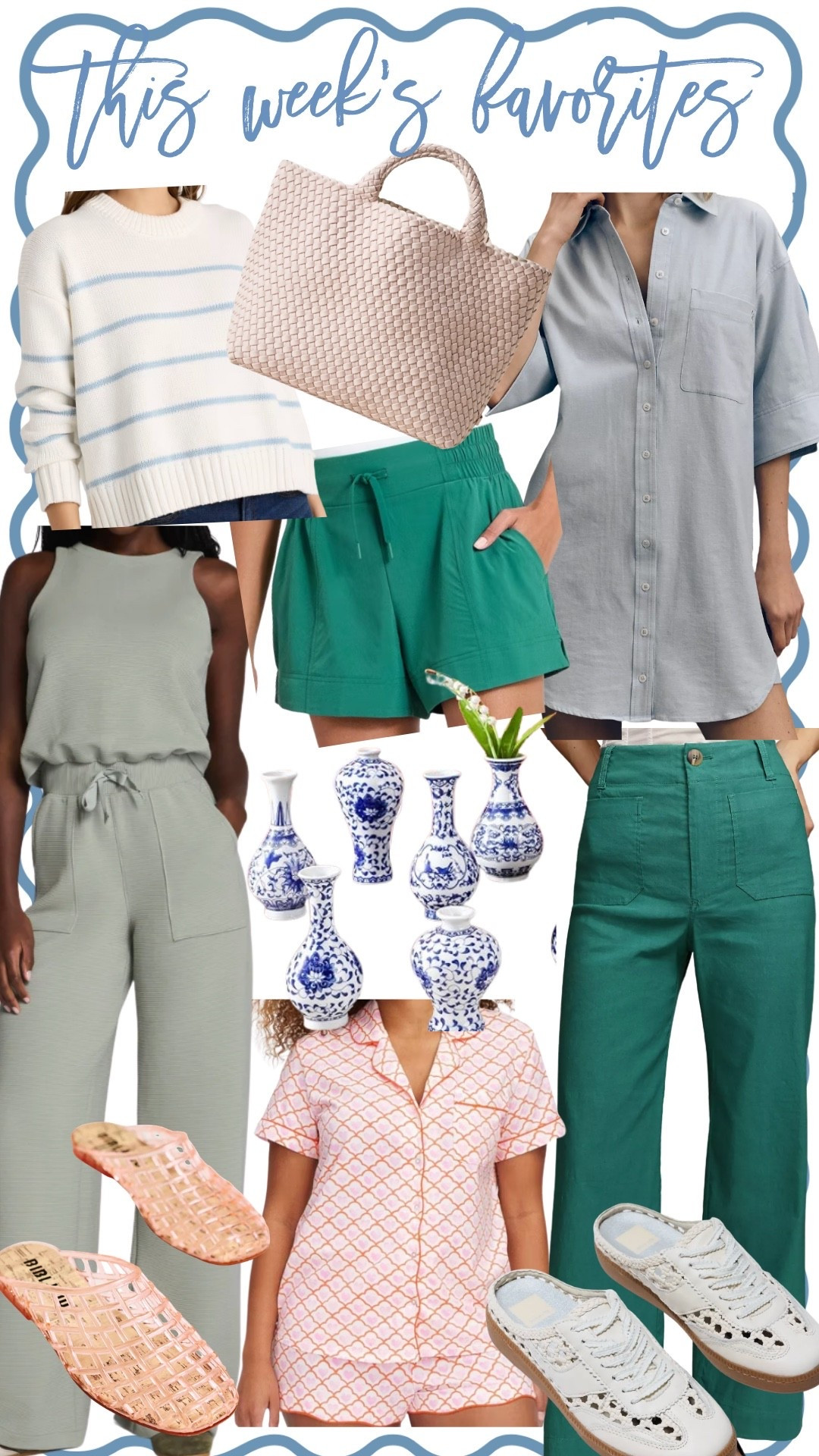 This week’s favorites! Roller Rabbit x Target was a definite hit with y’all. I’m going to link some items still in stock. Spanx is still 20% off this jumpsuit with code LTKSPANX. These target shorts were a best seller and they are still 30% off. 


#LTKHome #LTKSaleAlert #LTKSpringSale