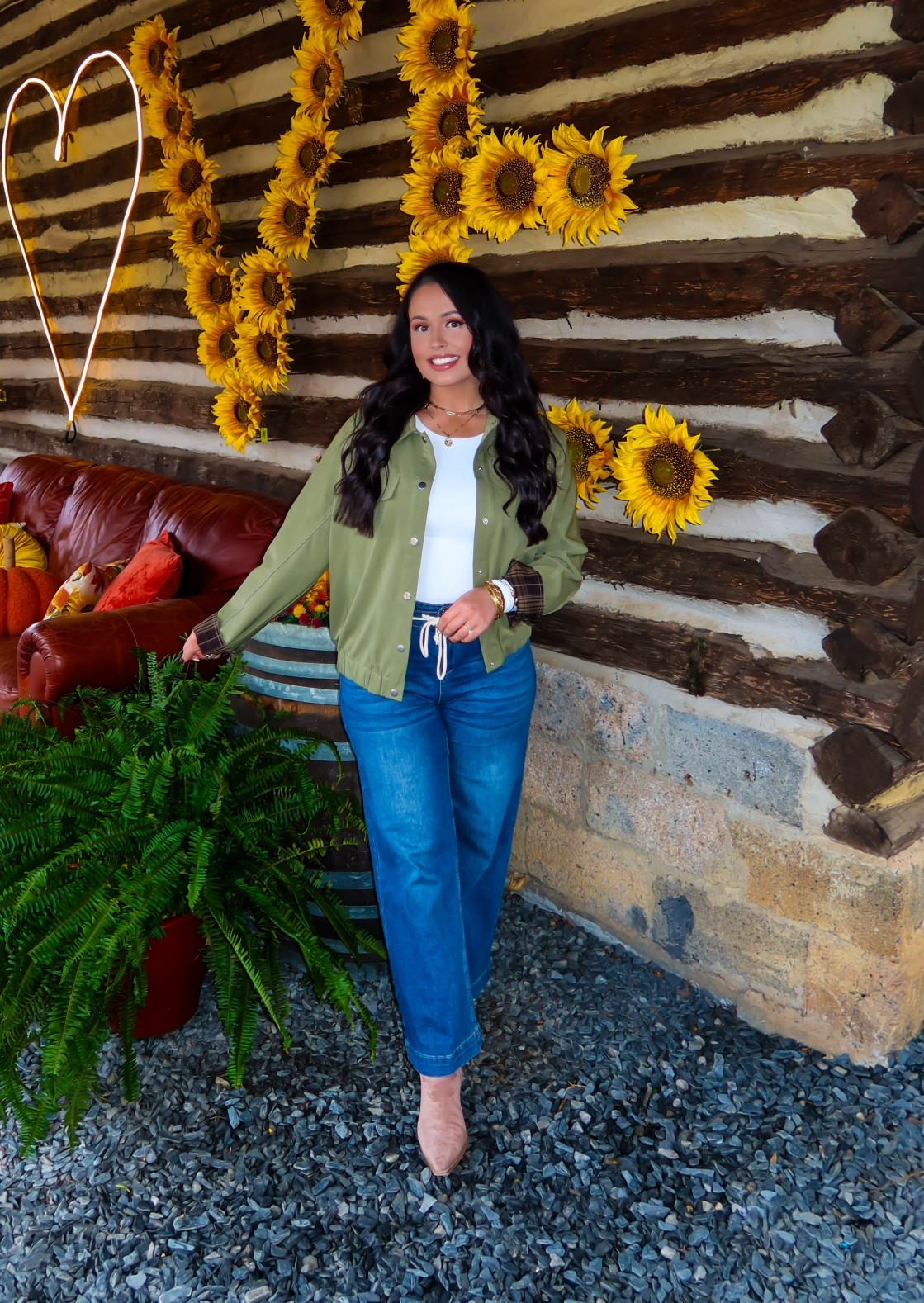 Amazon barn jacket (medium), Amazon stretchy denim (medium), under $13 Amazon soft long sleeve top (small, 5+ colors), under $50 suede pointed toe booties — a perfect casual fall look #founditonamazon 

#LTKSaleAlert #LTKmomlife #LTKFindsUnder50