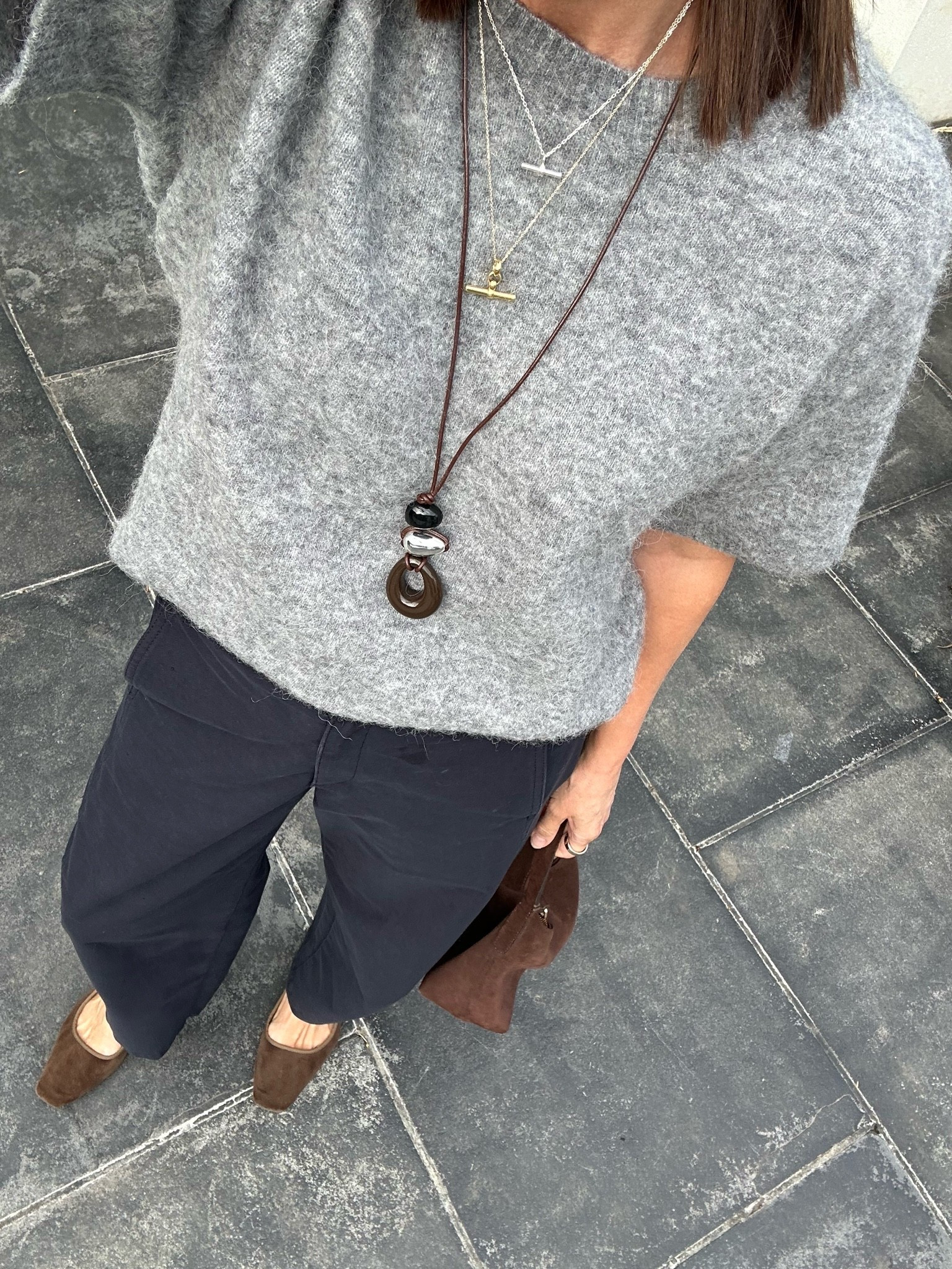 OOTD. This short sleeve knit is so useful when it’s in between seasons. I have it in taupe as well. Size down - I’m in a small xx

#LTKuk #LTKautumn #LTKstyletip