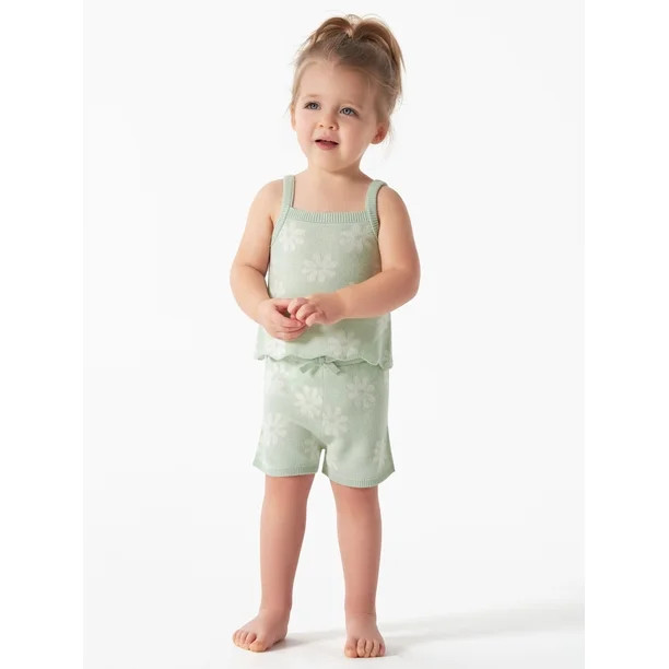 Modern Moments by Gerber Baby and Toddler Girls Tank Top and Shorts Set, 2-Piece, Sizes 12M-5T | Walmart (US)