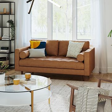 Dennes Leather Sofa | West Elm (US)