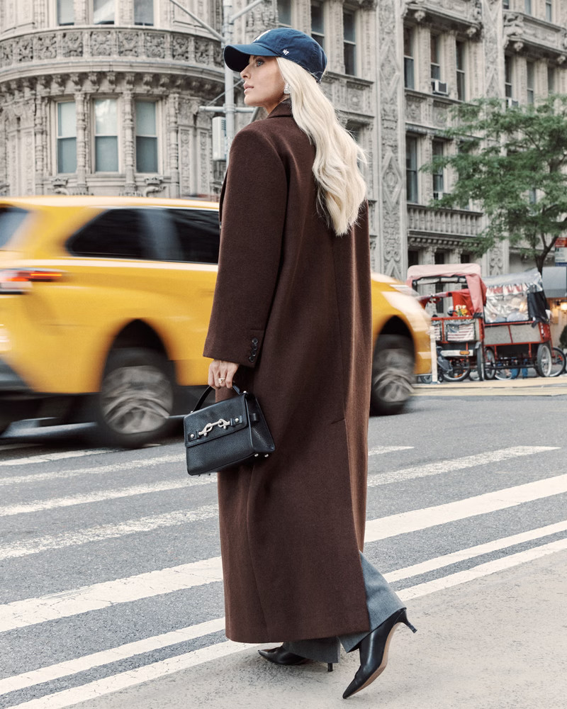 Women's Wool-Blend Double-Breasted Coat | Women's New Arrivals | Abercrombie.com | Abercrombie & Fitch (US)