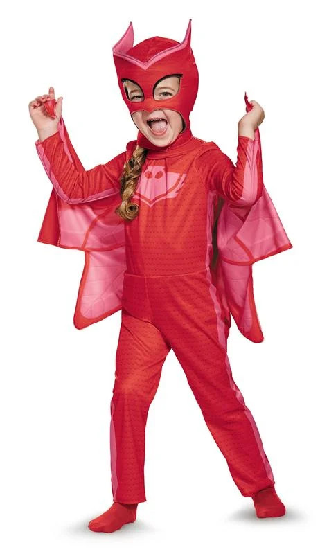 Halloween Girls PJ Masks Owlette Classic Costume, by Way to Celebrate, Size XS | Walmart (US)