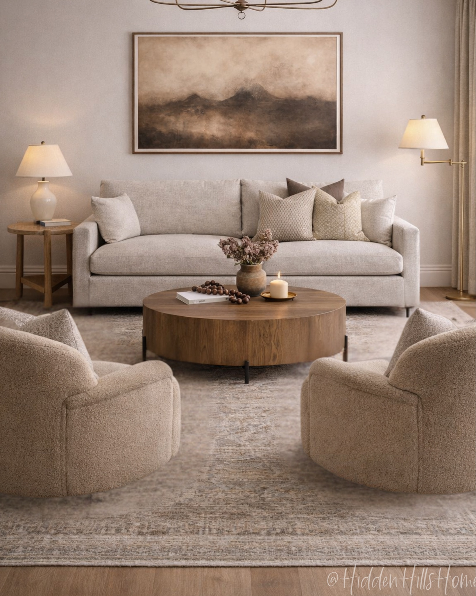 Living room design, living room decor ideas, coffee table, home decor, living room sofa, rug, swivel chairs 

#LTKHome #LTKSaleAlert #LTKSeasonal