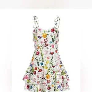 Alice + Olivia Rosette Floral Mini Dress | Poshmark