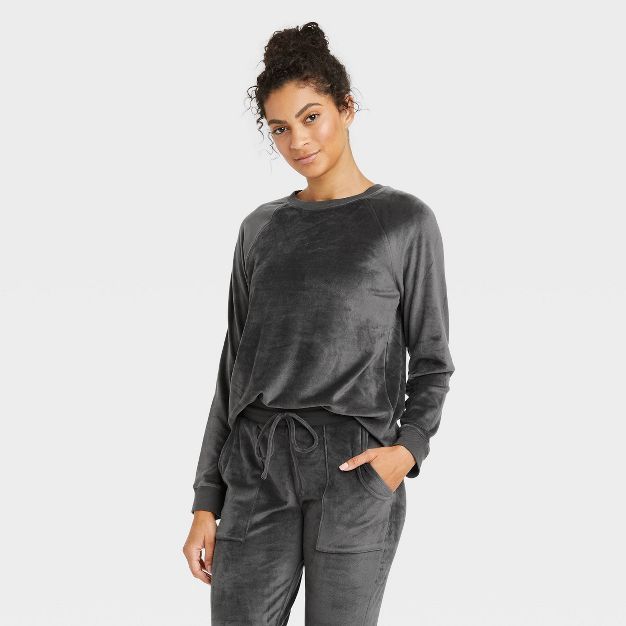 Women's Cozy Fleece Lounge Sweatshirt - Stars Above™ | Target