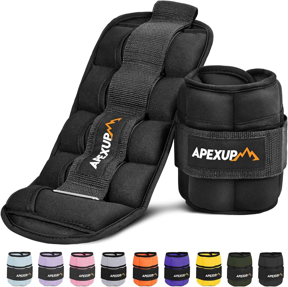 APEXUP 10lbs/Pair Adjustable Ankle Weights for Women and Men, Modularized Leg Weight Straps for Y... | Amazon (US)
