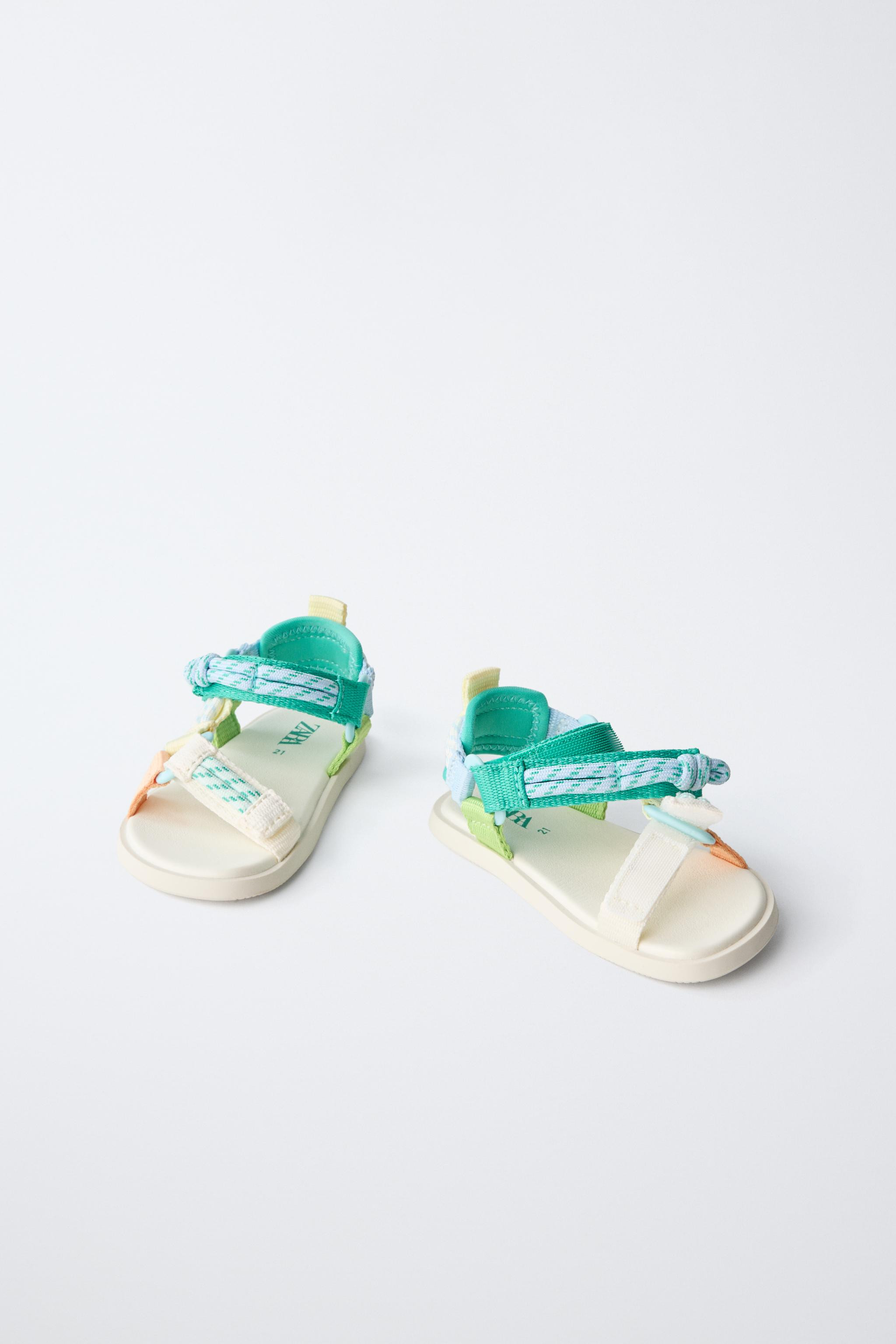 MULTI-COLOURED TECHNICAL BAREFOOT SANDALS | Zara UK
