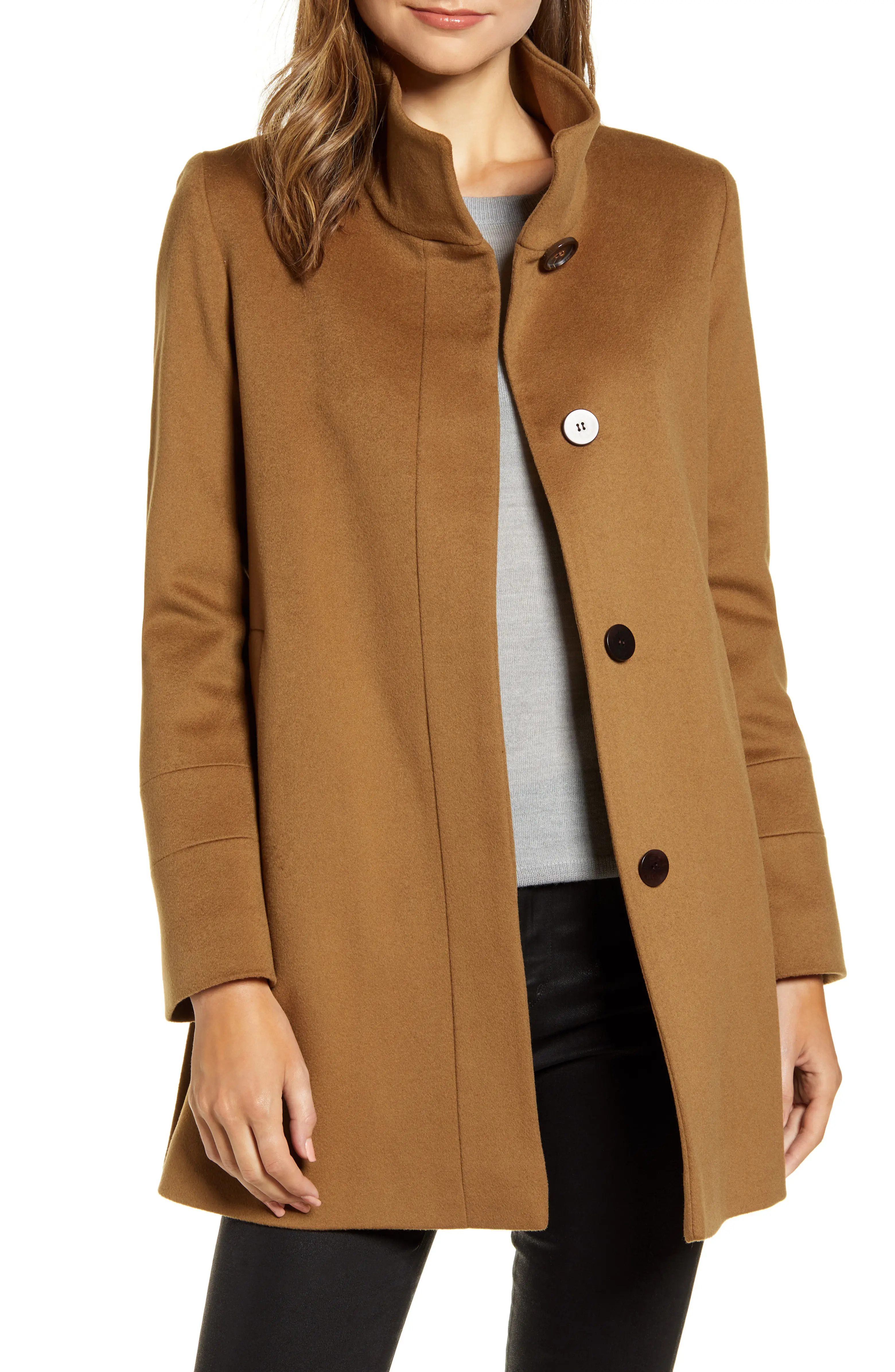 Stand Collar Wool Car Coat | Nordstrom