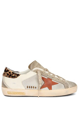 Super-Star Sneaker in Silver, White Ecru, Taupe, Brown, & Beige Brown Leo | Revolve Clothing (Global)