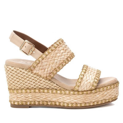XTI Women's Wedge Sandals 143820 Beige 8 | Target