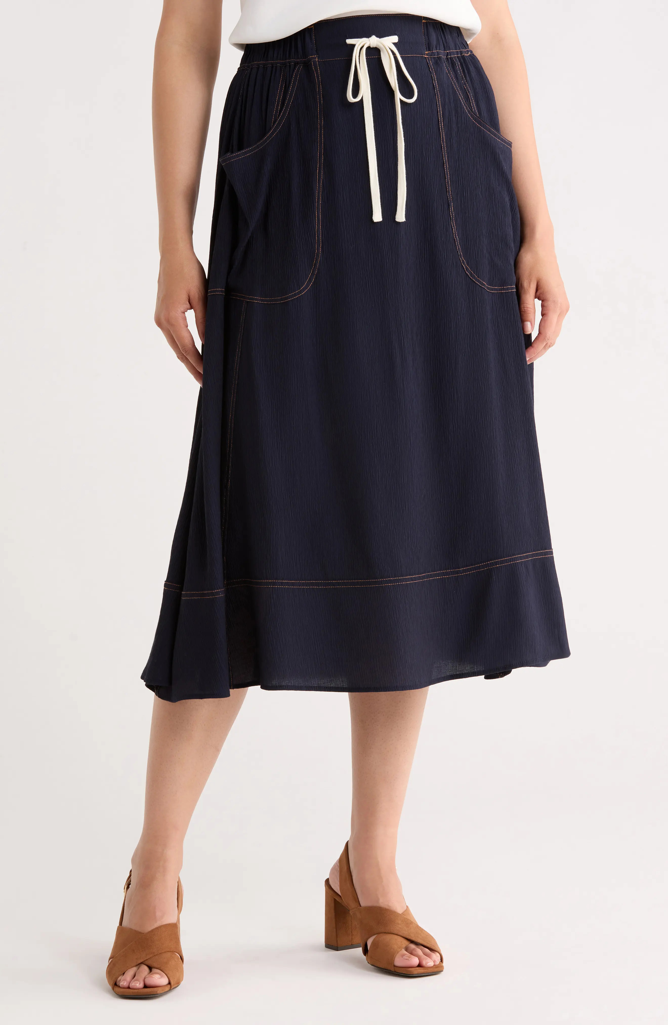 Topstitched A-Line Skirt (Women) | Nordstromrack | Nordstrom Rack