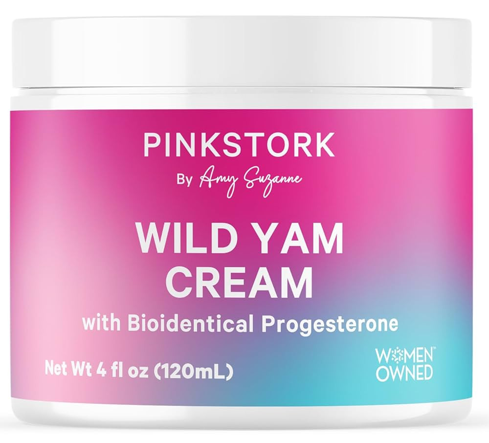 Pink Stork Wild Yam Cream - Hormone Balance, Menstrual Cycle Support, Natural Balancing Cream for... | Amazon (US)