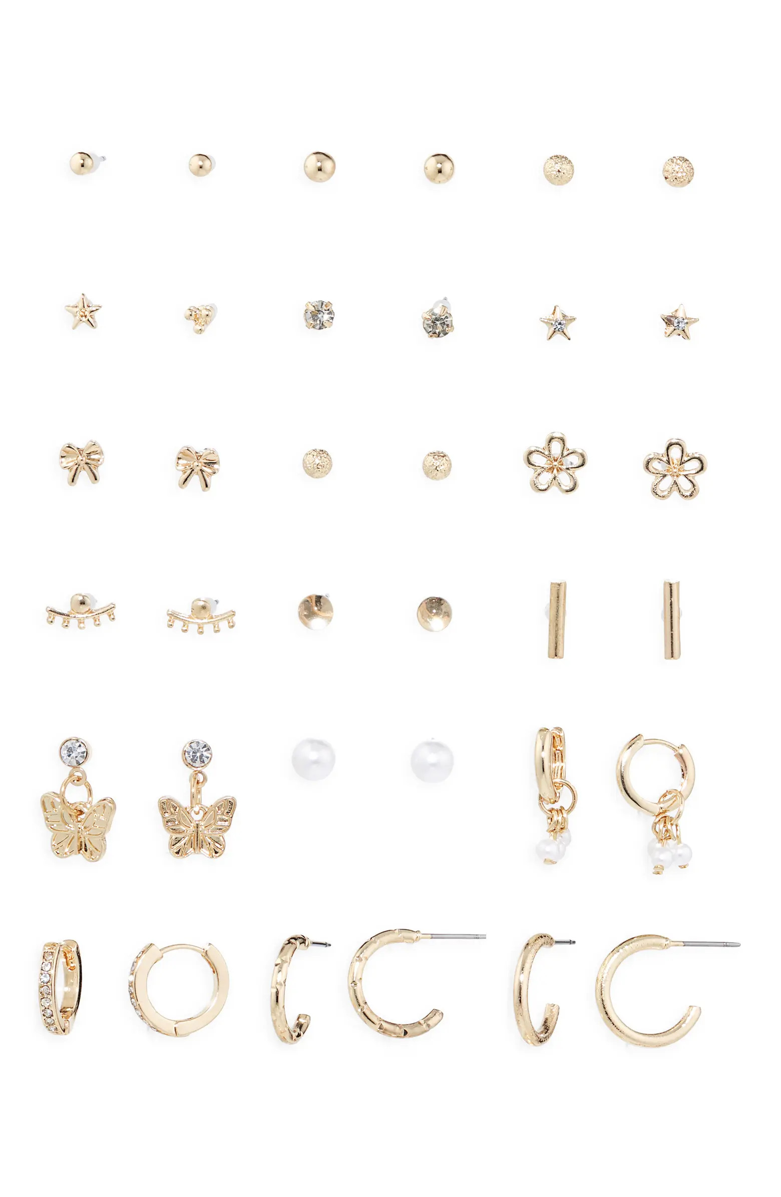 BP. Set of 18 Earrings | Nordstrom | Nordstrom