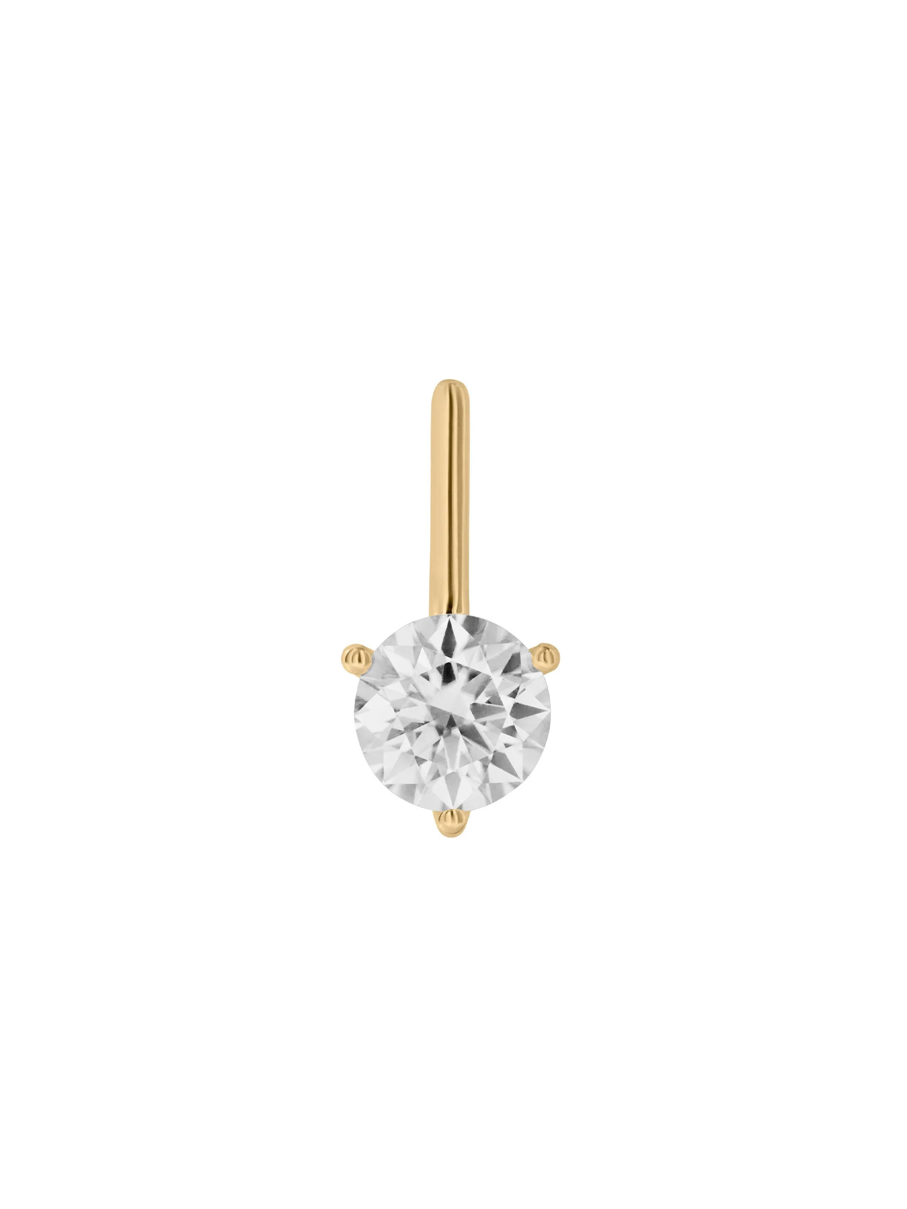 HENDRY BAR STUD EARRING IN MOISSANITE | Dorsey