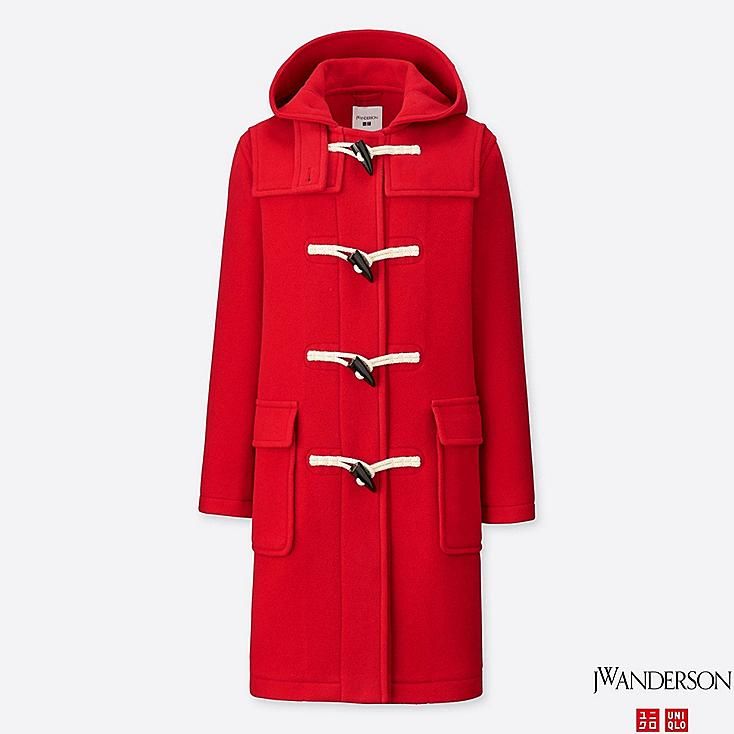 UNIQLO Women's JWA Duffle Coat, Red, XS | UNIQLO (US)