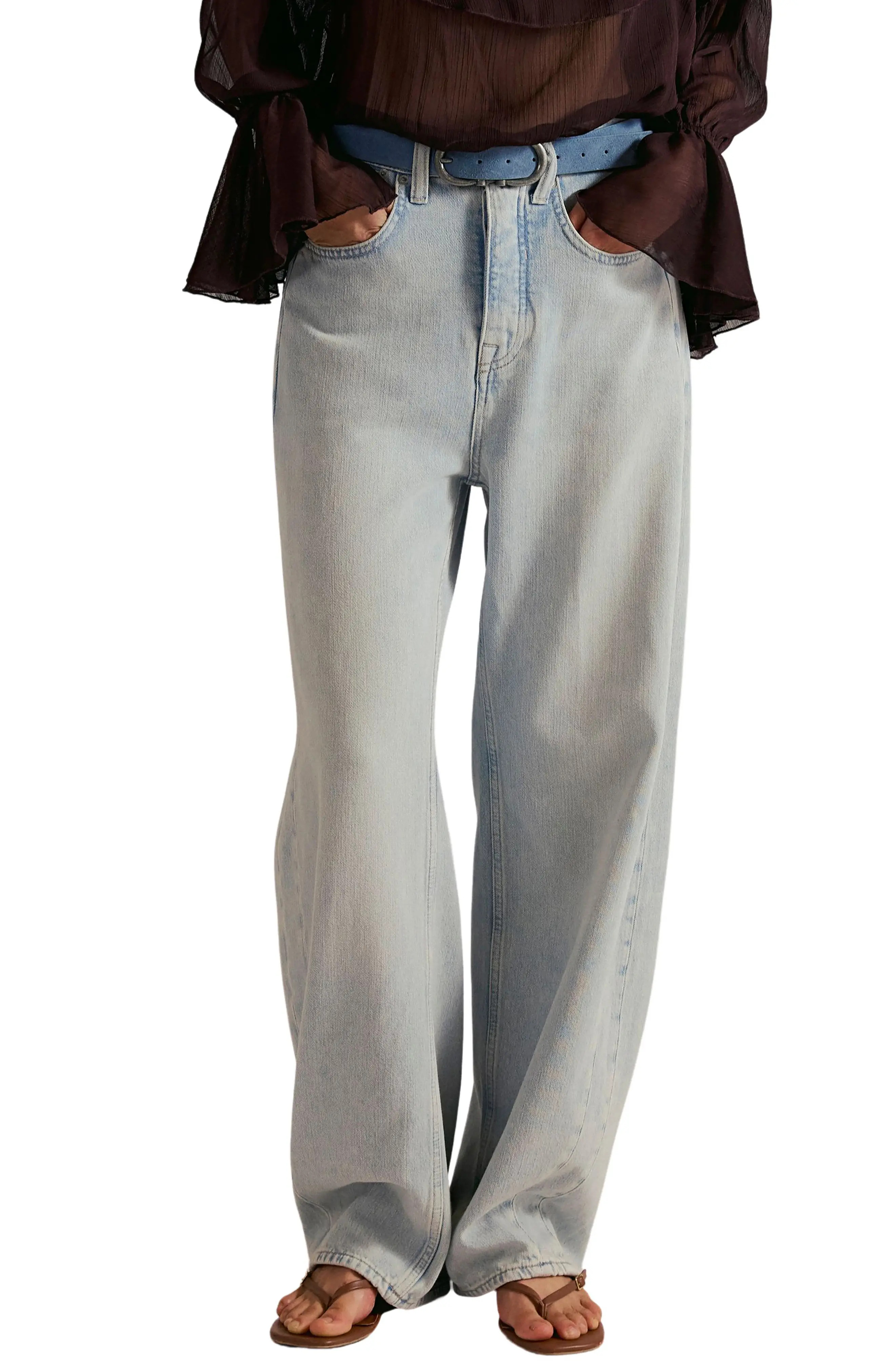Free People Truro Relaxed Wide Leg Jeans (Women) | Nordstrom | Nordstrom