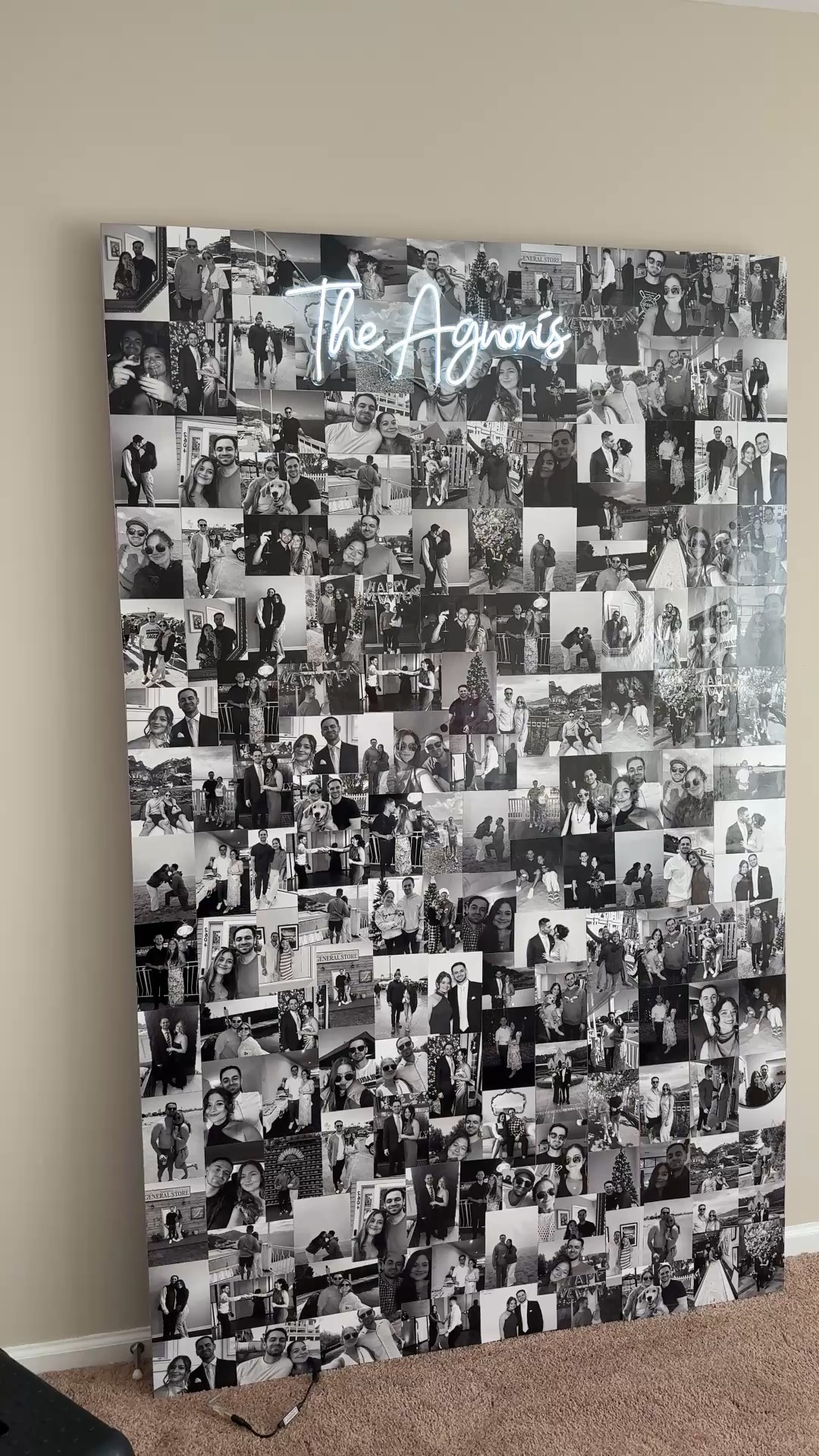 Bridal shower backdrop diy
