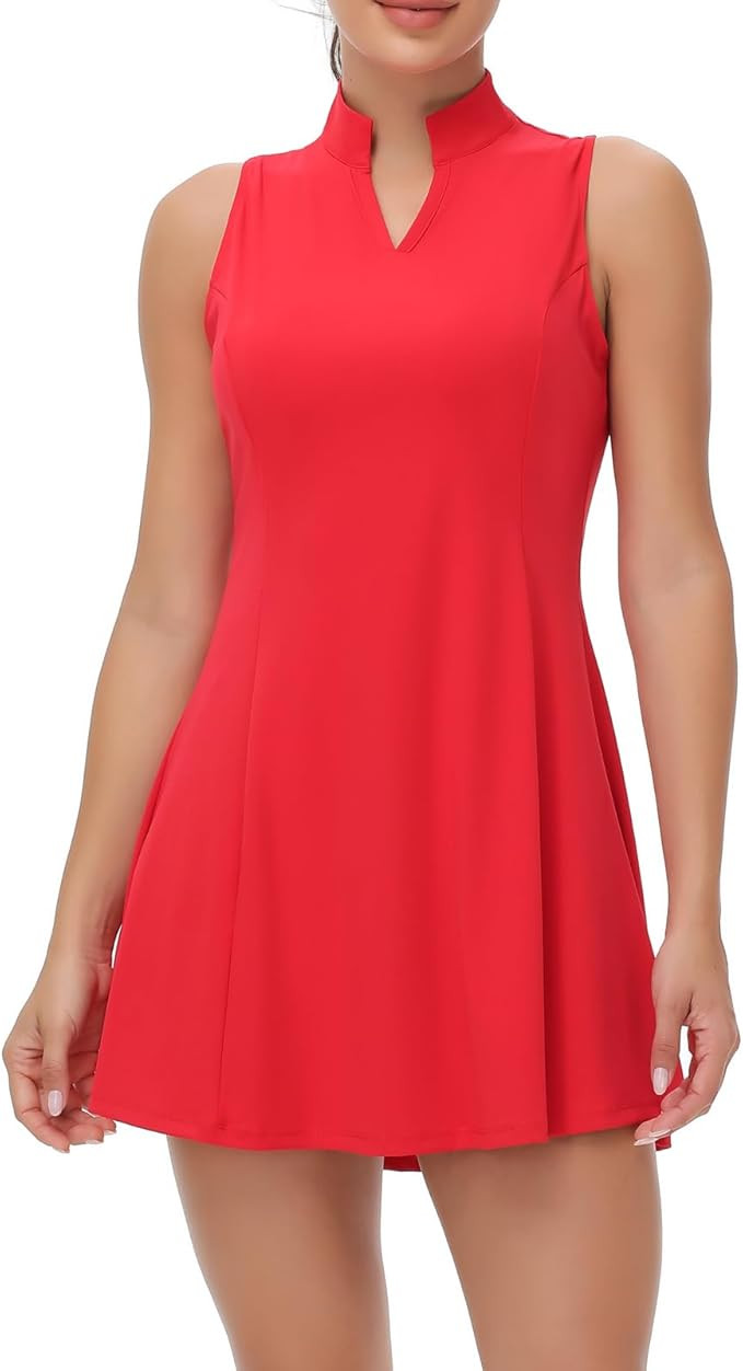 Tennis Golf Dress for Women Workout Active Athletic Dresses with Shorts 2 Piece Sets Outfits Cute... | Amazon (US)