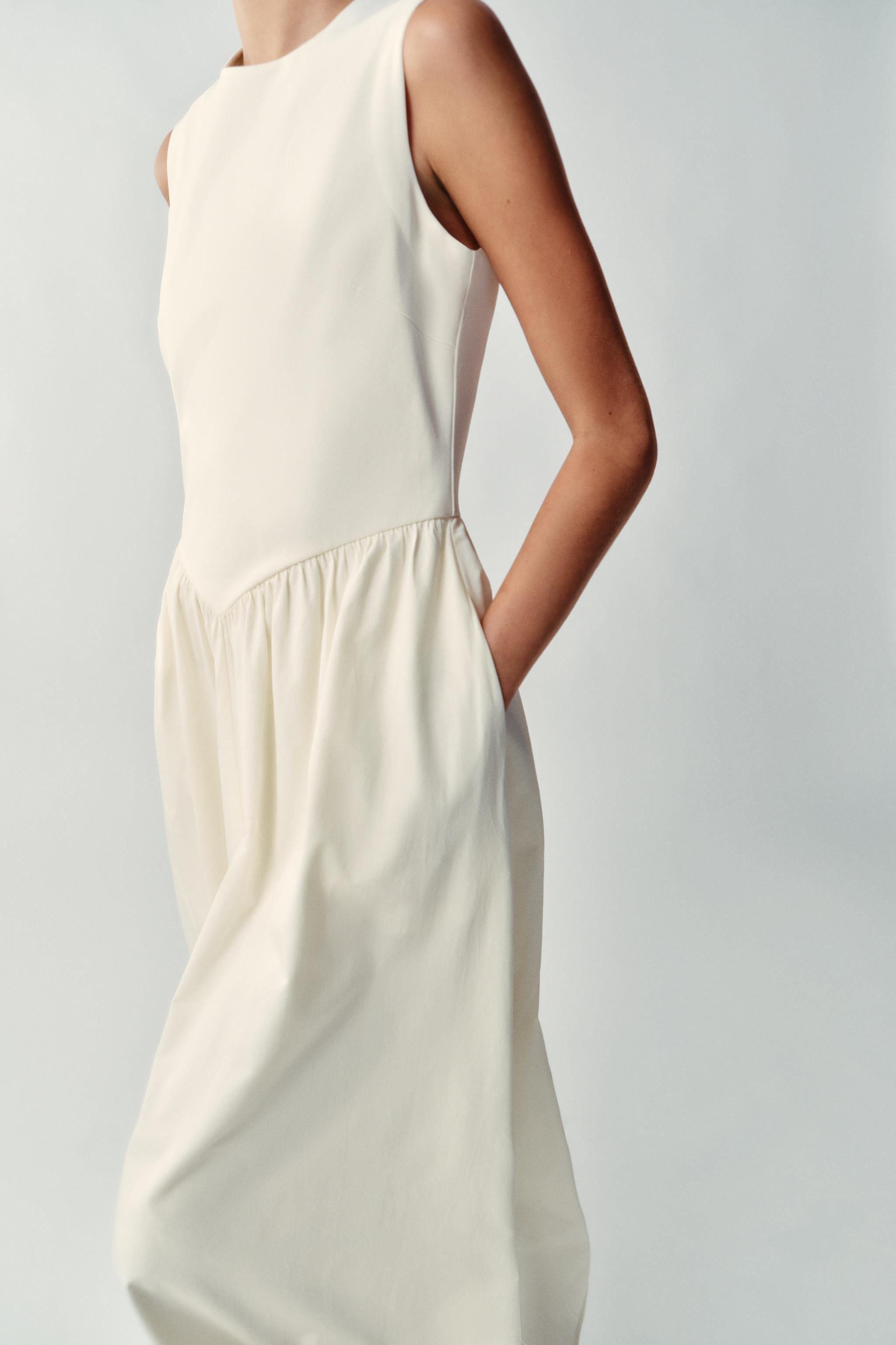 COMBINED MIDI DRESS | Zara UK