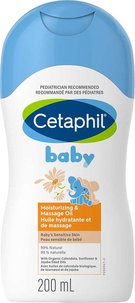 Cetaphil Baby Moisturizing and Massage Oil with Organic Calendula - 99% Natural - Paraben, Colour... | Amazon (CA)