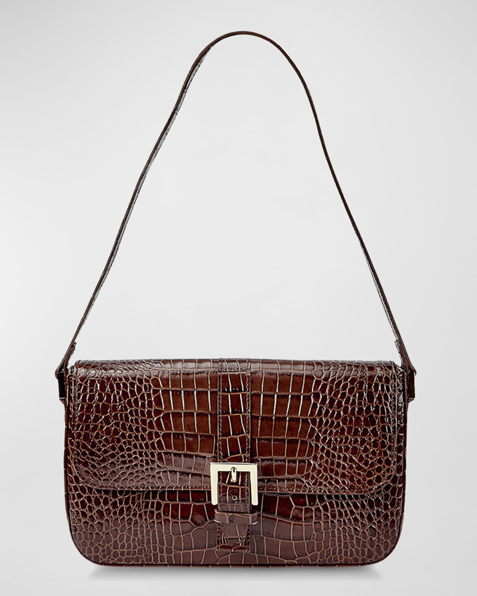 Margot Mock-Croc Shoulder Bag | Neiman Marcus