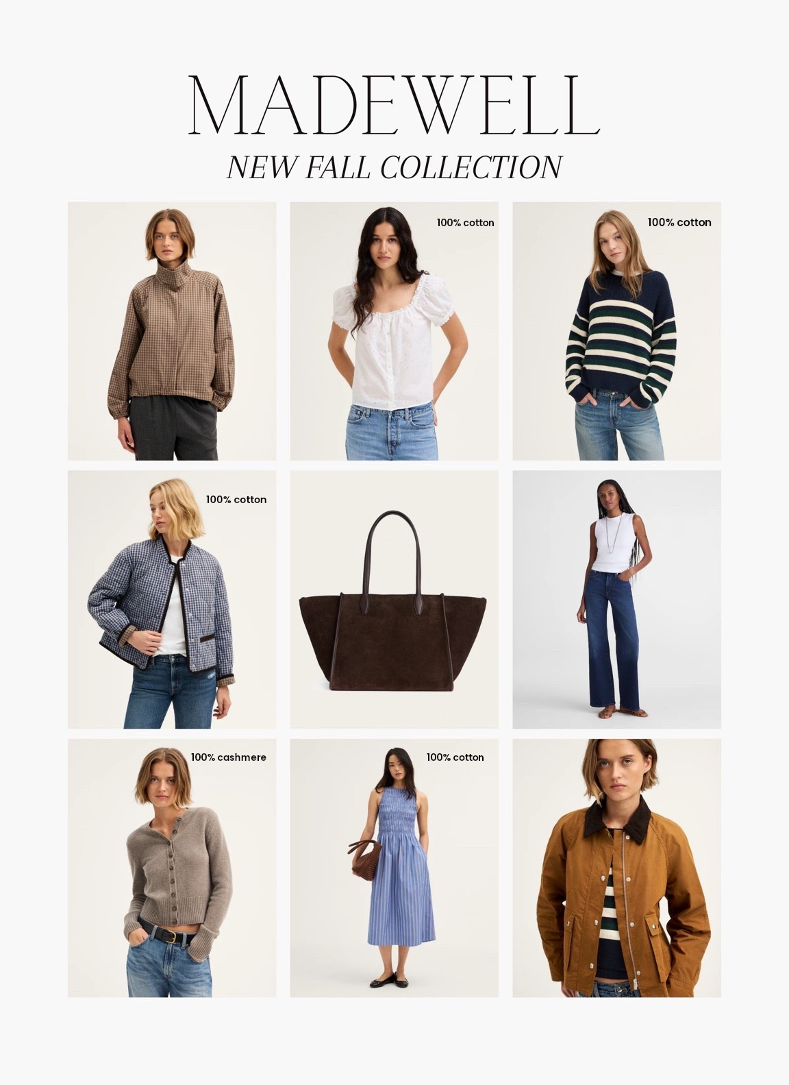 [8/26/26] @Madewell new fall collection is sooooo good 🤎 several 100% cotton/linen options on site + bags and accessories that are perfection to wear through winter

#LTKSeasonal #LTKPetite