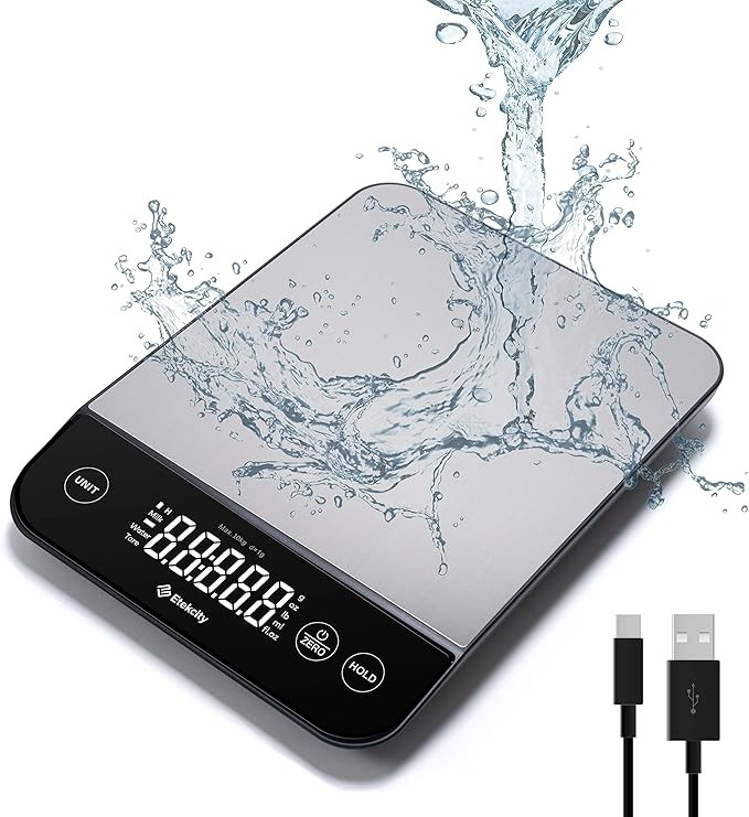 Amazon.com: Etekcity Luminary 22lb Food Kitchen Digital Scale for Weight Loss, IPX6 Waterproof, R... | Amazon (US)