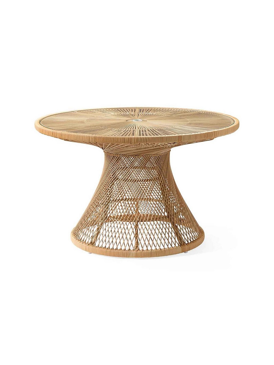 Blithedale Dining Table with Umbrella Hole | Serena and Lily