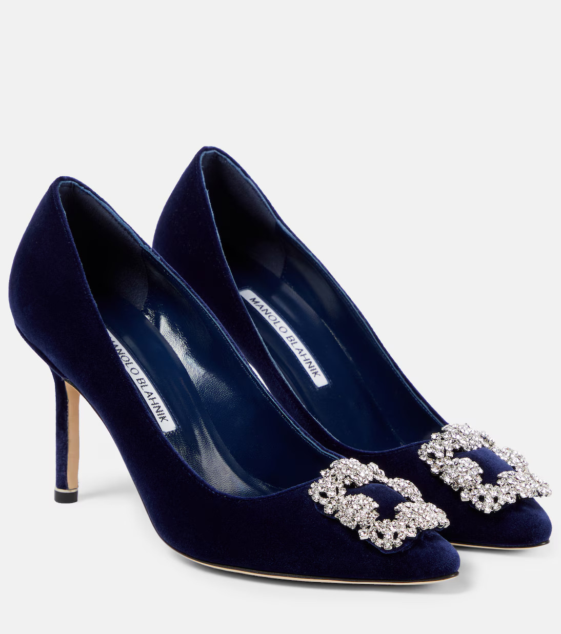 Hangisi 90 embellished velvet pumps | Mytheresa (INTL)