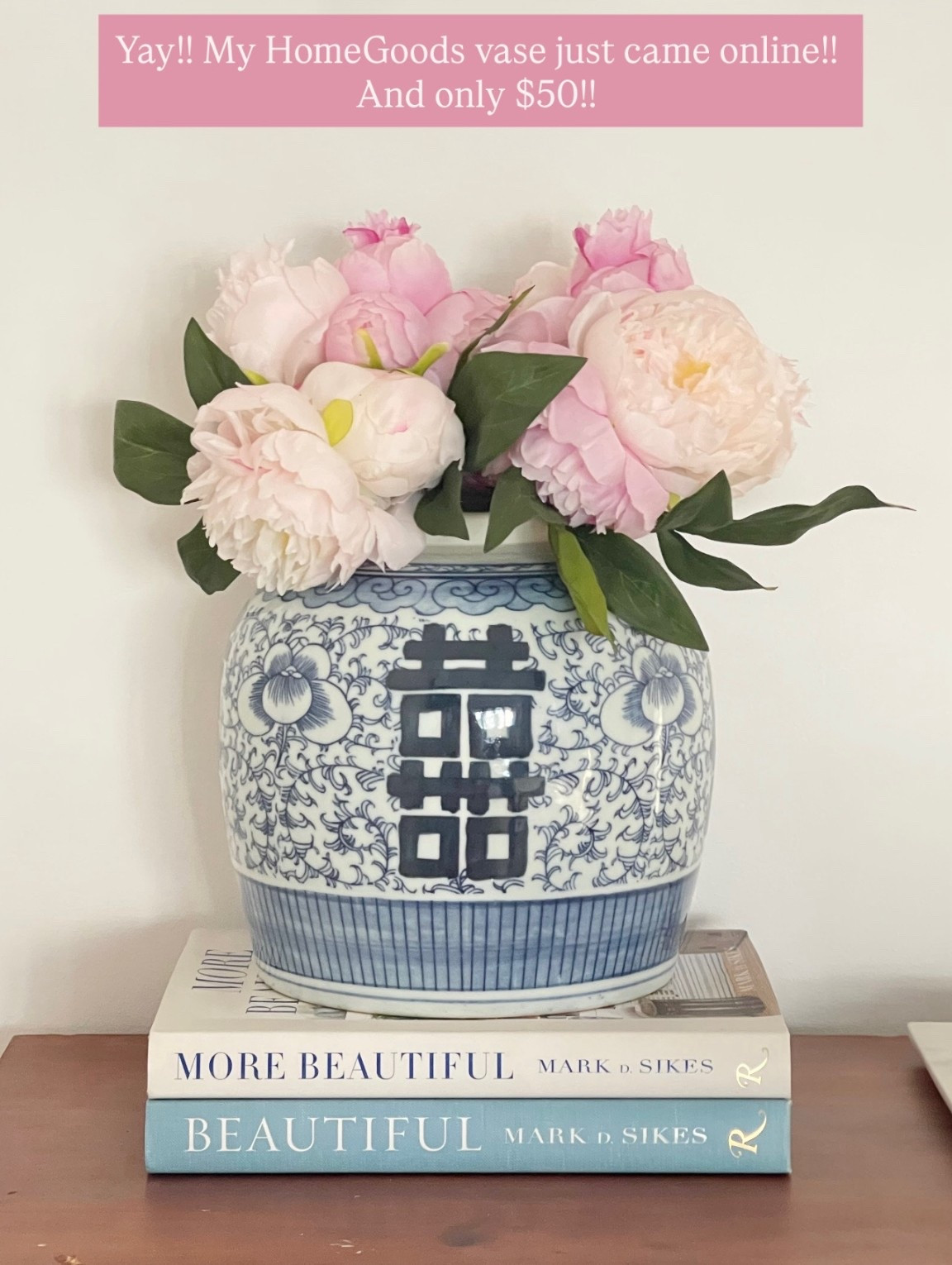 $50 blue & white ginger jar now online!!! This is one of my all time favorite patterns/jars!! 😍