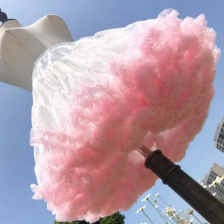 Pink Lolita Style Petticoat Skirt Soft Boneless Tulle Crinoline For Daily Wear Fluffy A-Line Underskirt For Cosplay Princess Dresses | SHEIN