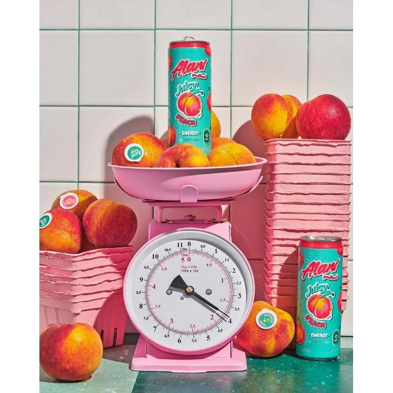 Alani Nu Energy Drink - Juicy Peach - 12oz Cans (Single Cans) - Walmart.com | Walmart (US)
