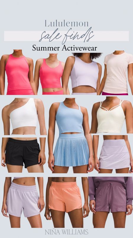 Lululemon Sale Finds! Summer activewear - lululemon athletic shorts - lululemon tanks - lululemon shirt

#LTKSaleAlert #LTKFindsUnder100 #LTKActive
