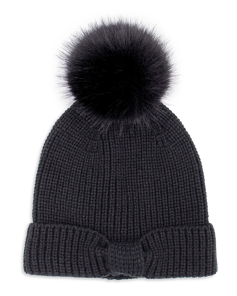 Surell Faux Fur Pompom Knit Hat | Bloomingdale's (US)