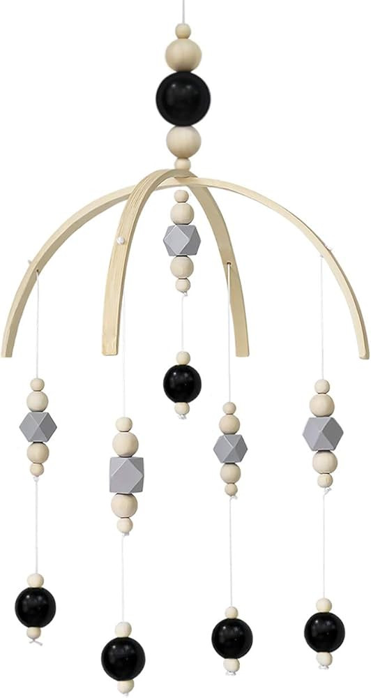 AONTUS Baby Crib Mobiles Wooden Beads for Children Boys Girls Babies Bed Room Designer Colors to ... | Amazon (US)
