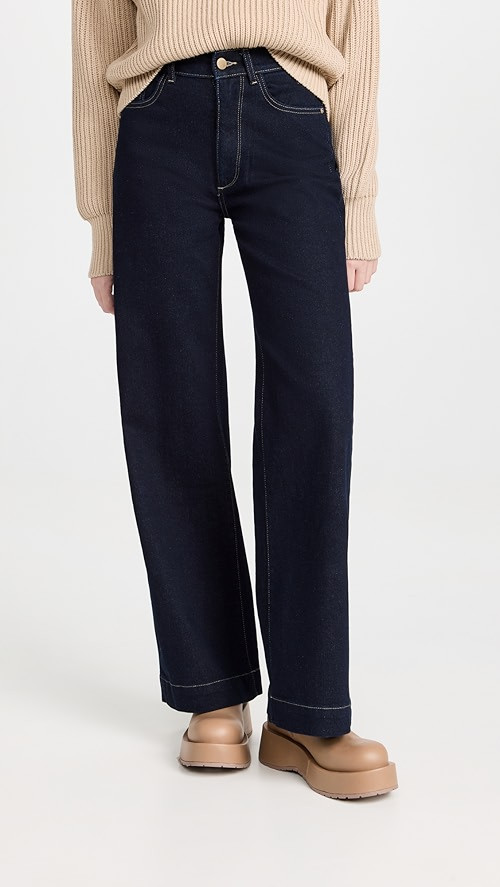 Hepburn Wide Leg: High Rise Vintage 33" Jeans | Shopbop