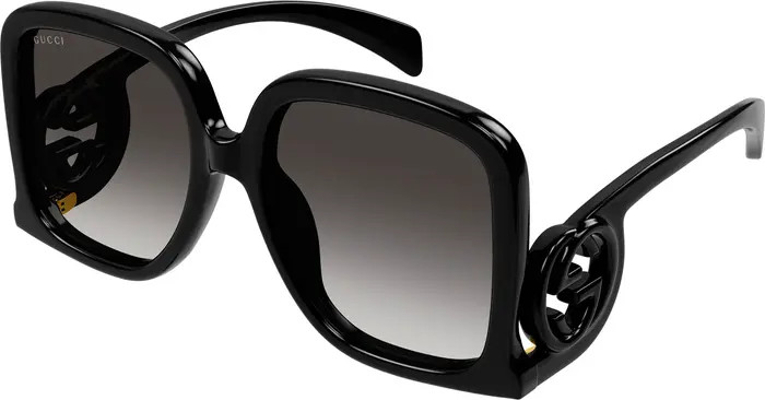 58mm Gradient Square Sunglasses | Nordstrom