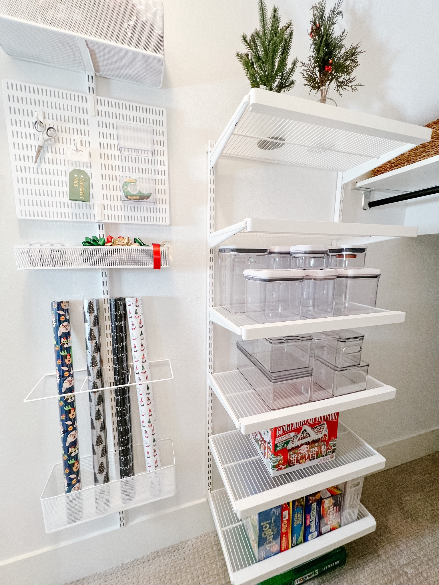 Gift wrapping station. Drill into a spare wall or hang over an existing door. Nothing better than keeping it all stored and organized for easy access. 


#LTKSeasonal #LTKHoliday #LTKhome